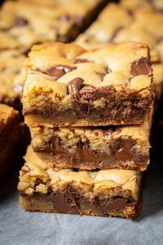 Congo Bars, Hidden Gluten, Creative Snacks, Custard Pie, Flaky Crust, Gluten Free Treats, Milk Chocolate Chips, Looks Yummy, Semisweet Chocolate