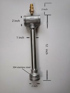 an image of a metal object with measurements