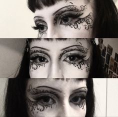 Whimsigoth Makeup, Heavy Eyeliner, Punk Makeup, Makeup Nails Art, Alt Makeup, Swag Makeup, Alternative Makeup, Makeup Tut, Emo Makeup