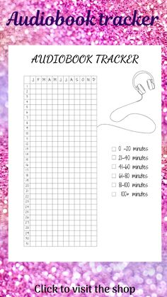 Welcome to this Printable Audiobook Tracker! Stay organized and keep track of your audiobook journey with this digital download. This printable reading log is perfect for book lovers who enjoy audiobooks. Audiobook Tracker, Reading Log Printable, Stay Organized