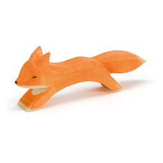 15202 Ostheimer FOX,  Running - German Specialty Imports llc Fox Running, Heirloom Toys, Spotted Animals, Enchanted Fairies, Fennec Fox, Love And Care, Toxic Water, Wooden Animals, Fox Racing