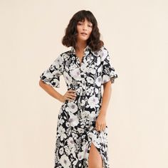 Elegant Shirt Dress For Garden Party, Feminine Midi Shirt Dress For Brunch, Chic Purple Short Sleeve Midi Dress, Feminine Floral Print Shirt Dress For Work, Chic Midi Shirt Dress For Garden Party, Elegant Short Sleeve Maxi Dress For Daywear, Chic Midi Length Shirt Dress For Garden Party, Short Sleeve Shirt Dress With Floral Print, Elegant Floral Print Shirt Dress For Summer