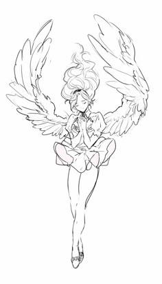 Angelina's Powers: heavenly powers, light magic, air magic, the mother of all magical beings Person With Wings Drawing Reference, Wing Types, Poses Anime, Wings Drawing, Angel Drawing, 캐릭터 드로잉, Gesture Drawing, Poses References, Arte Animal