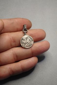 Small silver St George medal pendant - item sells without a chain ﻿ ﻿meaning of George's triumph over evil, the legend also signified the triumph of the true faith over paganism True Faith, Silver Gold Jewelry, Bronze Jewelry, Clear Nails, St George, Hand Jewelry, Brass Jewelry, Cleaning Jewelry, Jewelry Care