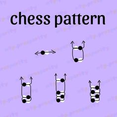 a purple background with black and white lines on it that says chess pattern, which shows the