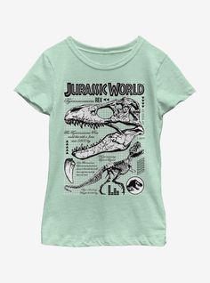 60% Cotton  40% PolyesterWash cold; dry lowImportedListed in youth sizes Bones Brigade, Fallen Kingdom, Comic Face, Jurassic World Fallen Kingdom, Falling Kingdoms, Jurassic Park World, Tyrannosaurus Rex, Shirt Store, Girls Tees