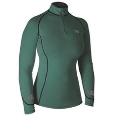 The lightweight Performance Color Fusion Riding Shirt by Woof Wear is ideal for rigorous riding. The soft, supple fabric keeps you cool as stress levels rise by providing breathability and moisture wicking. It also offer a minimum of UPF 30+ sun coverage.Key features: Sporty style.;  Feminine seaming.;  Quarter zip with stand collar.;  Imported. Machine wash. Technical Athletic Fit Tops For Outdoor, Functional Sweat-resistant Outdoor Tops, Green Stretch Top For Outdoor Activities, Green Stretch Tops For Outdoor Activities, Fitted Technical Top For Outdoor Activities, Technical Fitted Tops For Outdoor Activities, Fitted Moisture-wicking Top For Outdoor Activities, Moisture-wicking Fitted Top For Outdoor Activities, Moisture-wicking Midweight Running Top