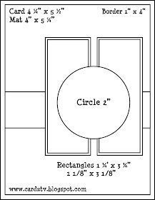 a diagram showing the size and width of a circle