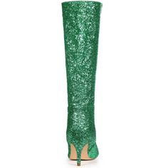 The whole sparkle boots create the perfect fit on the knee. They are styled with a sleek pointy toe, a stiletto heel, and a side zip. Pair these glittery heels with skirts or jeans for a chic night-out look to make you a queen at a party. It is great for going out. Glitter Stilettos, Glitter Heels, Closed Toe Shoes, Sparkles Glitter, Strap Dress, Rubber Heels, Tall Boots, Spaghetti Strap Dresses, High Boots