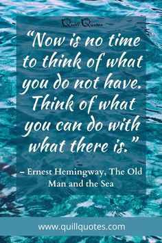 the ocean with a quote about how to think