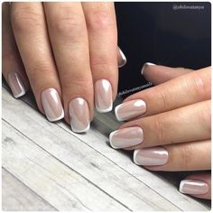 French Manicure Nails, Glamorous Nails, Elegant Nails, Bridal Nails, Luxury Nails, Chic Nails, Nail Art Tutorial, Gel Nail Art, Artificial Nails