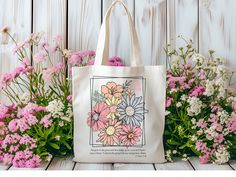 This canvas tote bag with a reminder to "grow in grace" is the perfect gift for any Christian girl, teen, or woman. It features a trendy floral design with the the verse from 2 Peter 3:18 (ASV): But grow in the grace and knowledge of our Lord and Savior Jesus Christ. To him be the glory both now and forever. Amen. *Product Details* - 100% cotton canvas; natural color - 15" x 16" with 20" handles - Design printed on one side **This listing is for one tote bag. Any props or other items in the display photos are not included. Inspirational Bags For Daily Use And Mother's Day, Inspirational Tote Bags For Mother's Day, Inspirational Bags For Mother's Day Gift, Jesus Tote Bag, Tote Bag Christian, Distressed Font, Christian Tote Bags, Bible Bag, Christian Canvas