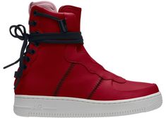 Womens Red Shoes, Puma Fierce Sneaker, Nike Sneakers, Nike Air Force 1, Wedge Sneaker, Air Force 1, World Of Fashion, Nike Air Force, Luxury Branding