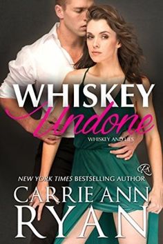 the cover of whiskey undone by carineann ryan, with an image of a man and