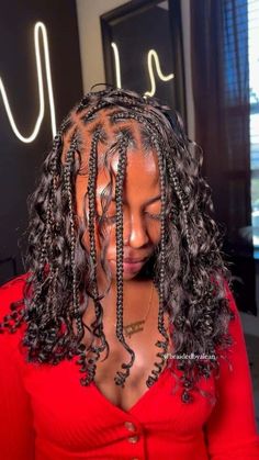 Knotless Bob, 5 Braids, Boxer Braids Hairstyles, Famous Hairstyles, Boho Knotless, Braided Hairstyles For Black Women Cornrows, Braids Ideas, Natural Hair Stylists, Feed In Braids Hairstyles