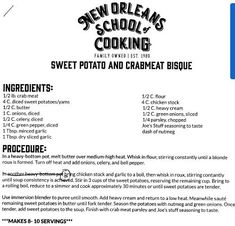 a recipe for sweet potato and cremet biscuit is shown in this advertisement