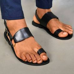 Category:Sandals; Upper Materials:Synthetic leather; Lining Materials:Microbial Leather; Embellishment:Buckle; Season:Summer; Gender:Men's; Size Suggestion:select one size smaller than usual; Activity:Walking; Toe Shape:Open Toe; Style:Roman Shoes,Beach,Casual; Outsole Materials:Rubber; Occasion:Vacation,Outdoor; Closure Type:Buckle; Function:Comfortable,Breathable; Listing Date:04/22/2024; 2024 Trends:Flat Sandals,British Style Plaid Shoes,Gladiator; Foot Length: Men Leather Sandals Fashion, Mens Sandals Fashion, Roman Shoes, Sandals Vintage, Plaid Shoes, Swedish Clogs, Flats Shoes Comfortable, Men Slippers, Toe Ring Sandals