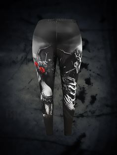 Bjux - Womens Plus Size Spider Web Print High-Rise Leggings with Medium Stretch - Perfect for Halloween and Beyond Black Stretch Pants For Halloween, Gothic Stretch Pants For Halloween, Alternative Black Halloween Leggings, Gothic Stretch Bottoms For Halloween, Stretch Alternative Style Halloween Leggings, Alternative Stretch Leggings For Halloween, Fitted Bottoms For Halloween Costume Party, Fitted Gothic Bottoms For Halloween, Alternative Halloween Fitted Leggings