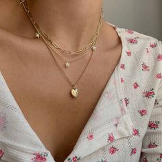 Enjoy 15% off with code ETHEREAL015!! #necklace #heartnecklace #jewelry #discountcode Affordable Necklaces, قلادات متدلية, Creative Necklace, Pentagram Pendant, Star Necklace Gold, Star Charm Necklace, Number Necklace, Snake Pendant, Multi Layer Necklace