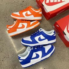 Dunk Low Kentucky, Nike High Dunks, Syracuse Basketball, Dunk Lows, School Series, Dunks Low, White Nike Shoes, Top Basketball Shoes, Sneaker Lovers