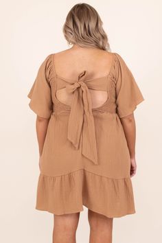 We love this amazing mocha dress! The brown color is so trendy right now and the square neck can be worn on or off the shoulder! The crepe fabric makes this perfect for spring weather so pair this with some fun heels and accessories for a fabulous look! 100% Cotton Mocha Dress, Fun Heels, Spring Weather, The Square, Model Fits, Crepe Fabric, Some Fun, Square Neck, Brown Color