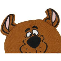 Get ready to solve mysteries in style with this Scooby-Doo beanie. The brown Scooby-colored beanie features an embroidered face and collar design with 3D ears. Scooby's friendly face is instantly recognizable to fans of all ages, which brings this beloved cartoon character to life. This beanie is made with great materials designed for comfort and durability. Whether you're a die-hard Scooby-Doo enthusiast or just looking for a fun and cozy accessory, this beanie is a must-have. Trending Hats, Straw Panama Hat, Straw Visor, Embroidered Face, Cozy Accessories, Hat Beanie, Visor Hats, Costume Hats, Acrylic Fabric