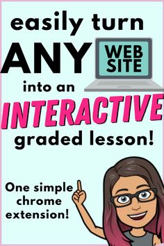 an interactive lesson for students to learn how to use the web site and teach them