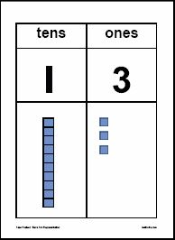 the ten and three digit numbers worksheet