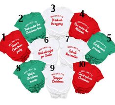 Matching Christmas Shirts, Christmas Party Shirts, Group Shirts, Family Humor, Funny Christmas Shirts, Family Christmas Shirts, Christmas Tees, Holiday Shirts, Dear Santa