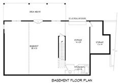 the basement floor plan for a house