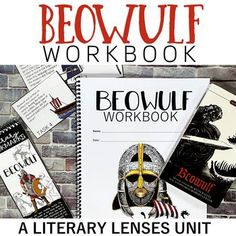 an image of a book with the title beowulf workbook