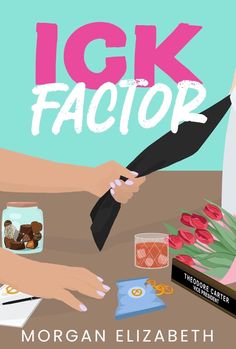 the cover of igk factoror by morgan elizabeth, featuring hands holding a knife