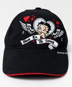 Find many great new & used options and get the best deals for Betty Boop Black Adjustable Baseball Cap Hat One Size Born To Be Sassy Gift New at the best online prices at eBay! Free shipping for many products! Betty Boop Clothing, Betty Boop Jacket, Betty Boop Necklace, Betty Boop Gifts, Betty Boop Car Accessories, Betty Boop Black, Betty Boop Items, Steelers Girl, Tv Characters