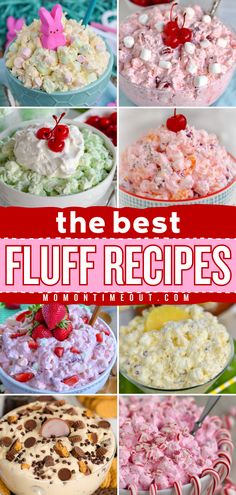 All the BEST fluff recipes are right here! These simple desserts only take minutes to make. Find lots of easy-to-make sweet treats for holidays and parties like peanut butter fluff, ambrosia salad, and other dessert salads! Pina Colada Fluff, Peanut Butter Fluff, Fluff Recipes, Recipes For Desserts, Mom On Timeout, Dessert Oreo, Fluff Recipe, Fluff Desserts