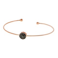 Bracelet in pink gold 18k set with black diamonds Broken English Jewelry, English Jewelry, Broken English, Historical Jewellery, Ottoman Empire