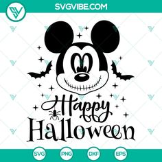 mickey mouse happy halloween svg cut file