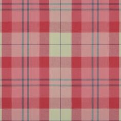 a red and green plaid fabric