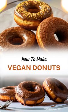 how to make vegan donuts what are the ingredients for vegan donuts how to make vegan donuts at home simple healthy donuts recipe Aqua Faba, Healthy Donuts Recipe, Donuts At Home, Vegan Egg Replacement, Almond Crunch, Healthy Donuts, Diet Restrictions, Homemade Recipes Dessert