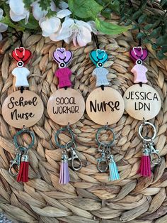 School Lanyard, Lanyard Accessories, Diy Nursing, Nurse Lanyard, Gifts For Nurses, Beaded Lanyard, Cute Nurse, Lanyard Keychain, Nurse Appreciation