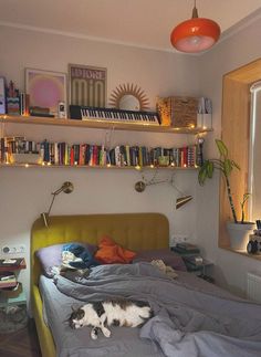 #genzdecor #millennialdesign #interiordesign #hometips #decortrends #generationalstyle #modernhome #designinspiration #homeinterior #boredpanda Swedish Room Aesthetic, Slanted Ceiling Decor, Colorful Scandinavian Interior, Vibey Room, Decor Trends, Gen Z, Cozy Room, Bedroom Aesthetic, Dream House Decor