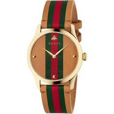 Gucci Watches - G - Timeless Watch 38MM | Manfredi Jewels Gucci Watches For Men, Gucci Watches, Brown Leather Strap Watch, Timeless Watches, Cat Watch, Swiss Army Watches, Gucci Watch, Unisex Watches, Brown Leather Strap