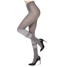 You deserve the most lush and plush tights for your winter wardrobe, and that's why we made our Fuzzy Lush Sweater Tights. Made of a super soft cotton-acrylic blend, these tights are going to be the only thing you'll want to wear during the colder months, whether it's beneath pants or as the main attraction with a skirt or shorts. High Stretch Gray Tights For Fall, Fitted Winter Hosiery, Gray Stretch Tights, Fall Thigh High Stretch Hosiery, Thigh High Stretch Hosiery For Fall, Gray Tights For Fall, Tight Gray Leggings For Fall, Gray Thigh High Stretch Tights, Trendy Stretch Winter Stockings