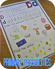 a printable worksheet for beginning and ending the letter d with pictures on it