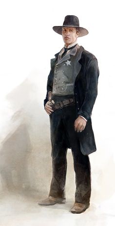 Wolf dog sheriff. Indian protector and ranger of people. Old West Sheriff, Wild West Sheriff, Western Sheriff, Weird West, Western Artwork, Into The West, Sheriff Deputy, West Art, Cowboys And Indians