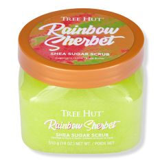 Rainbow Sherbet Sugar Scrub - BenefitsScent: a delicious treat featuring notes of tart key limes, yummy lemon, and sweet sugarThis sugar scrub features a luxurious, gently exfoliating formula that hydrates without stripping moisture and is perfect to use as a prep for shavingParaben-free, sulfate-free, alcohol-free, no formaldehyde donors, and long-lasting fragranceIt provides nourishing ingredients and moisturization to leave skin feeling soft and smoothKey IngredientsSugarcane extract deeply m Random Wishlist, Unrealistic Wishlist, Scent Combos, Key Limes, Rainbow Sherbet, Sugar Body Scrub, Sugar Body, Hygiene Products, Body Scrubs