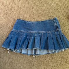 Vintage Y2k Paris Hilton Denim Mini Skirt Size Xs Brand New, Worn Once Make Me An Offer! Y2k Denim Blue Cotton Skirt, Y2k Style Denim Blue Cotton Skirt, Y2k Cotton Bottoms With Frayed Hem, Y2k Denim Cutoff Mini Skirt, Y2k Style Cutoff Denim Mini Skirt, Y2k Cutoff Denim Mini Skirt, Y2k Denim Blue Bottoms With Frayed Hem, Y2k Dark Wash Cotton Skirt, Fitted Denim Grunge Skirt