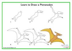 how to draw a cartoon dinosaur step by step for kids with easy instructions and pictures