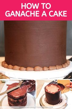 how to ganache a cake