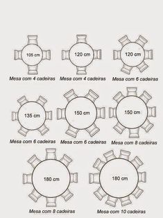 the table and chairs are shown with measurements for each chair in this diagram, you can see