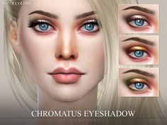 The Sims Resource - Chromatus Eyeshadow N01 Cc Eyes, Makeup Charts, Skyrim Mods, Cc Folder